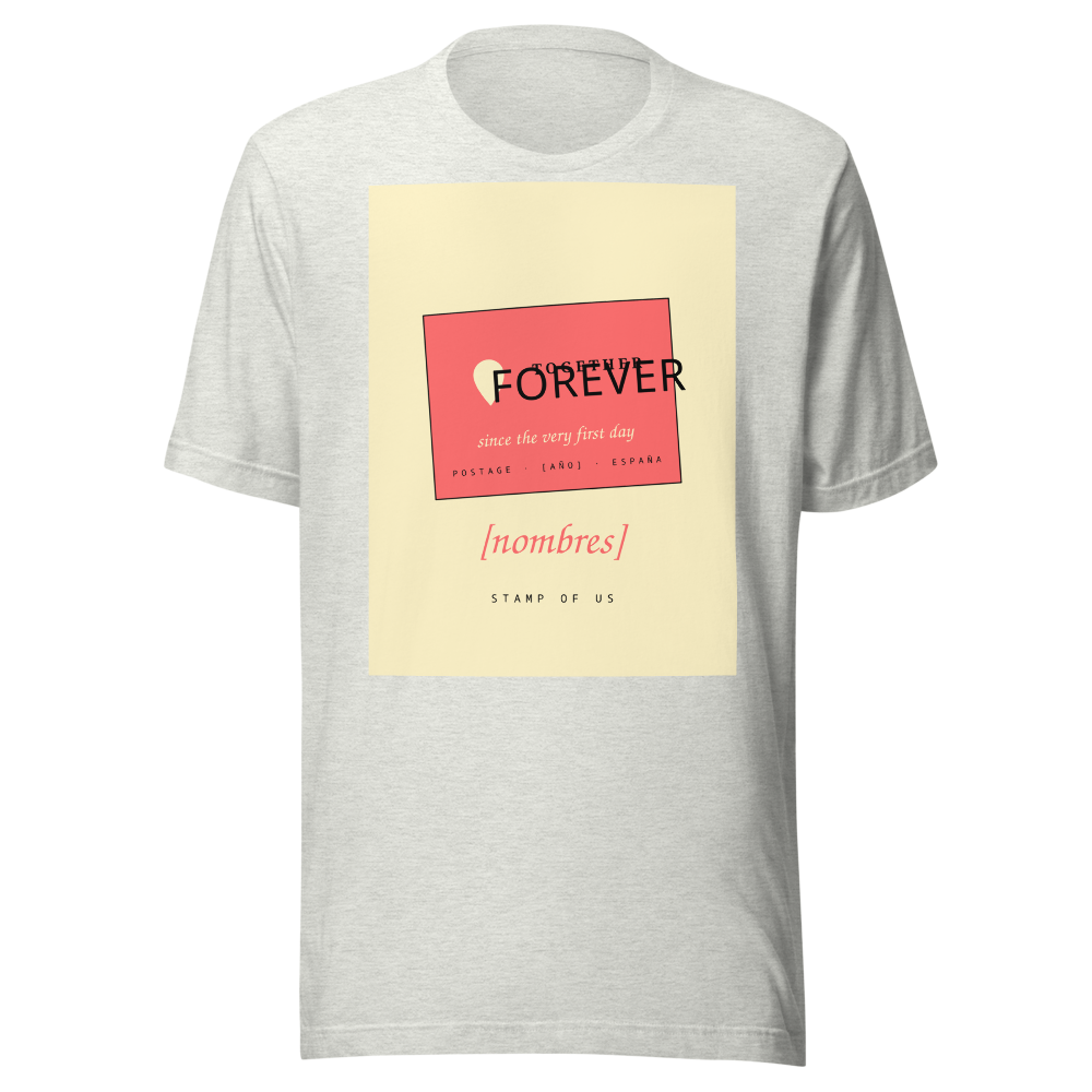 Camiseta Aniversario Together Forever personalizada