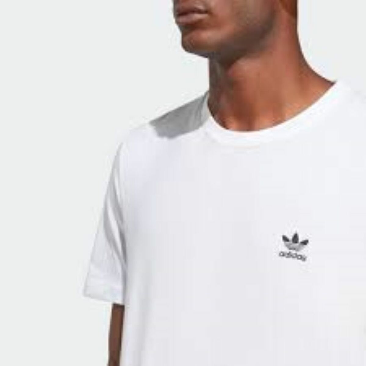 Camiseta de Manga Corta Hombre Adidas ESSENTIAL TEE IA4872 Blanco - Vista 4