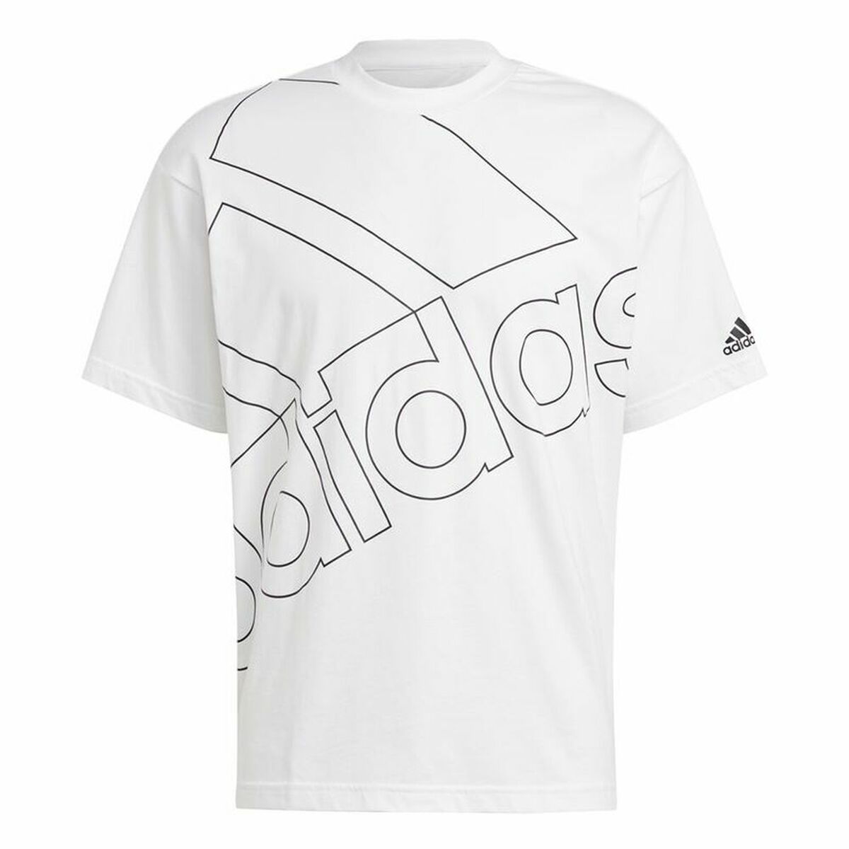 Camiseta de Manga Corta Hombre Adidas Giant Logo Blanco - Vista 2