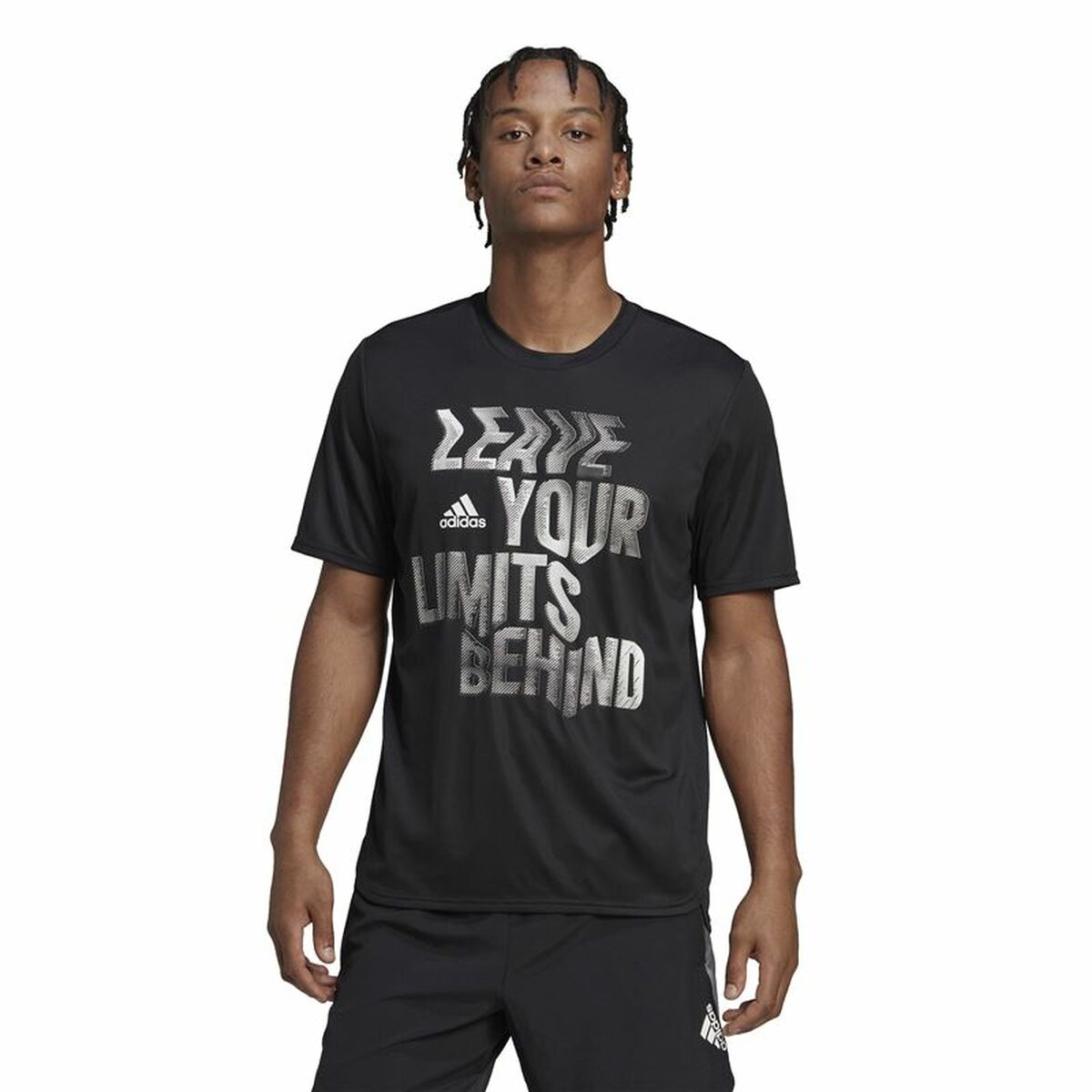 Camiseta de Manga Corta Hombre Adidas HIIT Negro - Vista 2