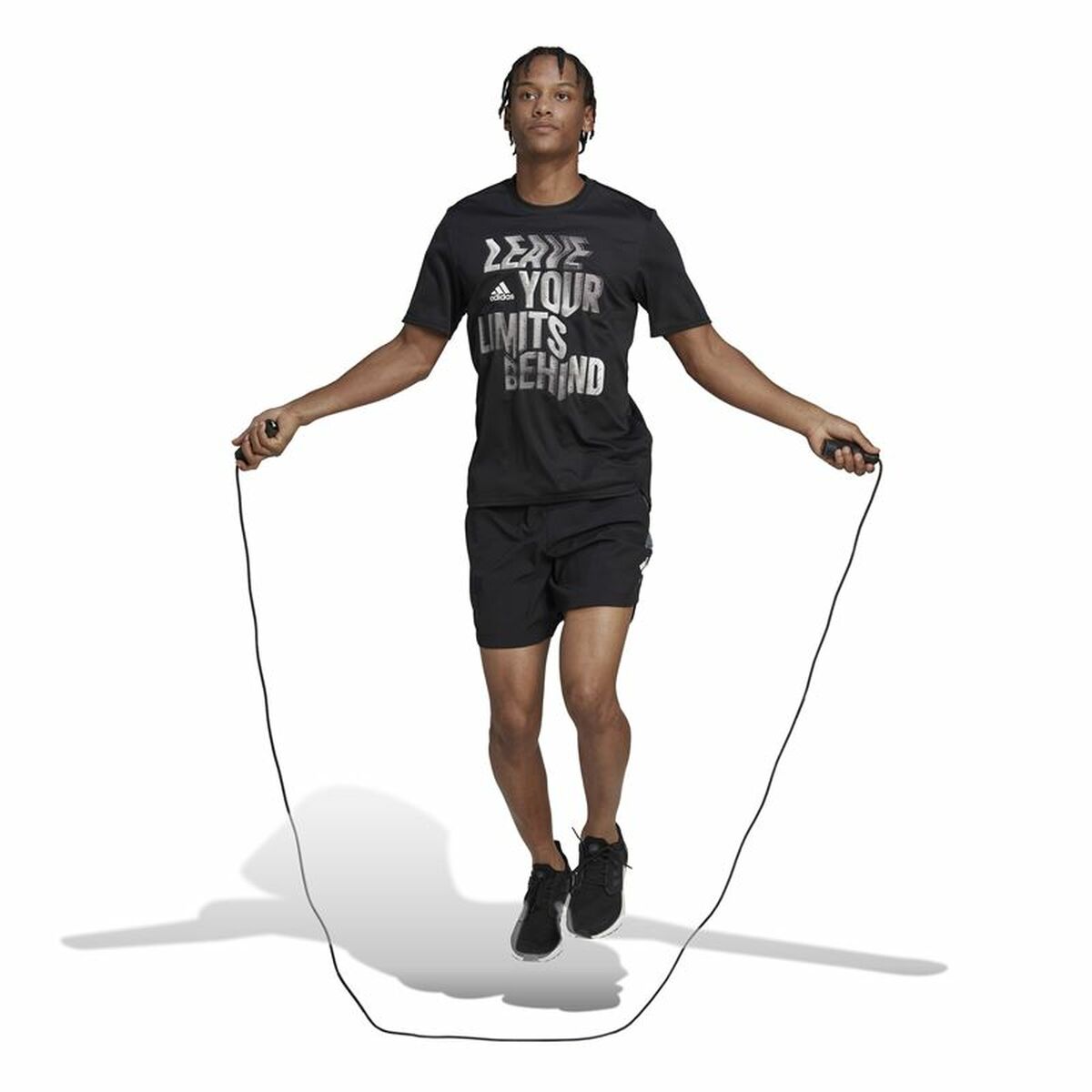 Camiseta de Manga Corta Hombre Adidas HIIT Negro - Vista 3