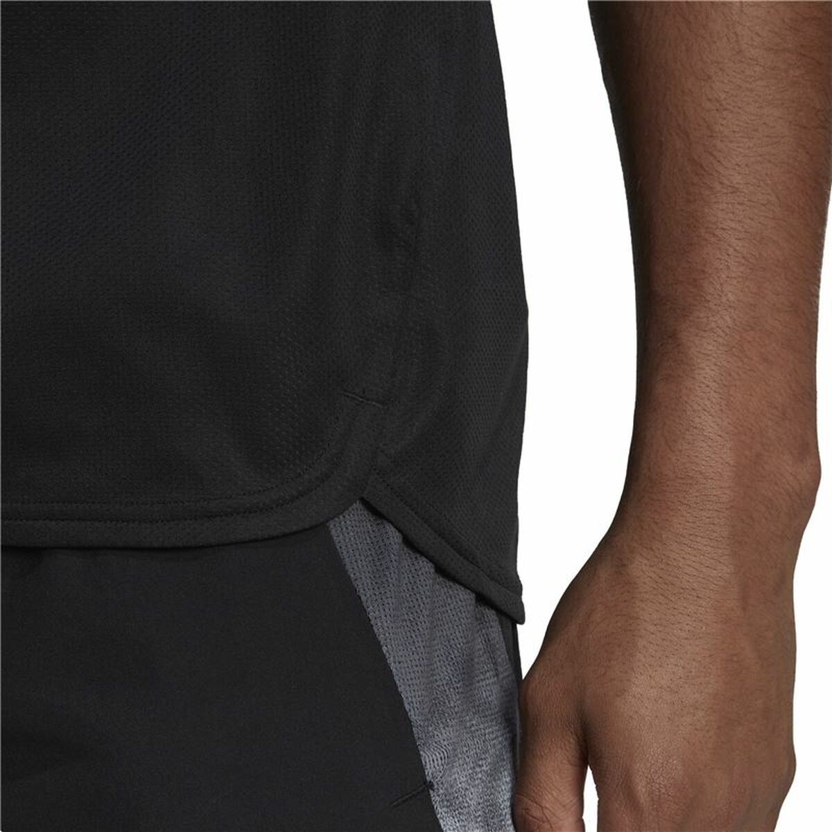Camiseta de Manga Corta Hombre Adidas HIIT Negro - Vista 4