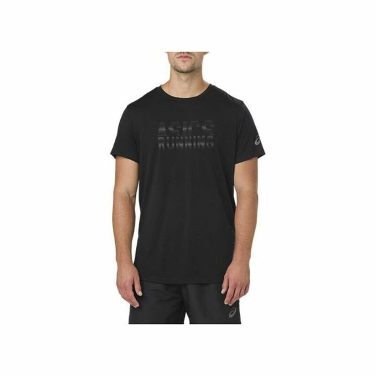Camiseta de Manga Corta Hombre Asics GRAPHIC SS TOP Negro (USA) - Vista 1