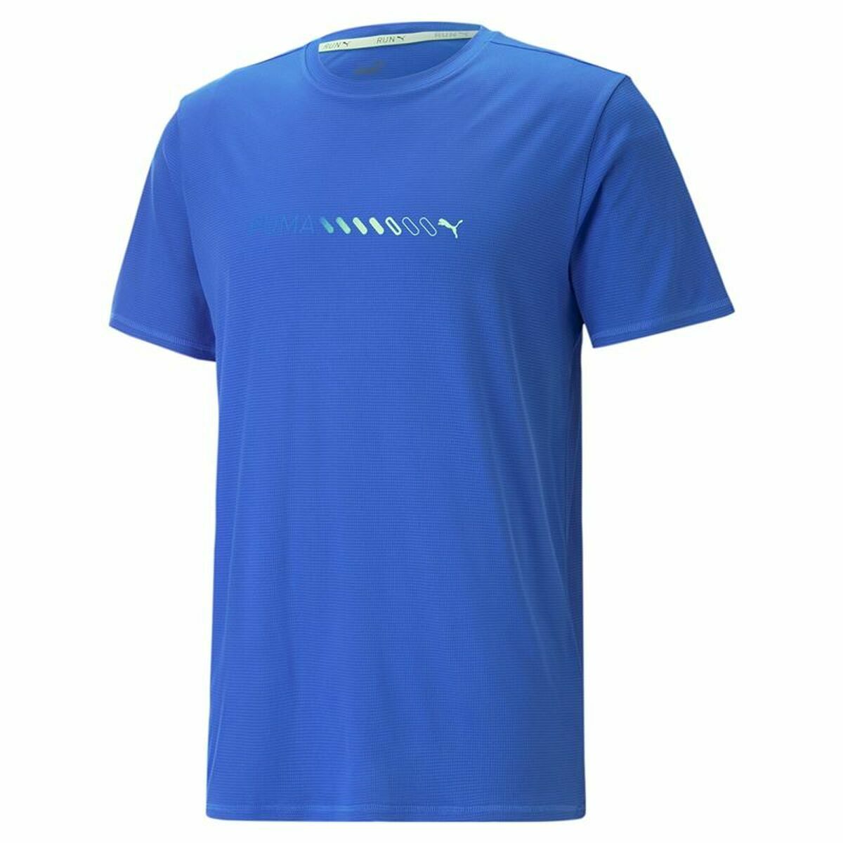 Camiseta de Manga Corta Hombre Puma Run Favorite Logo Azul - Vista 5