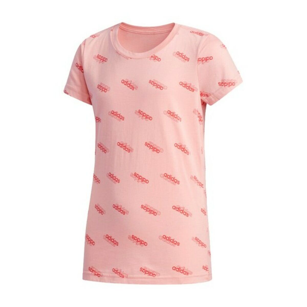 Camiseta de Manga Corta Infantil Adidas YG FAV T Rosa - Vista 1