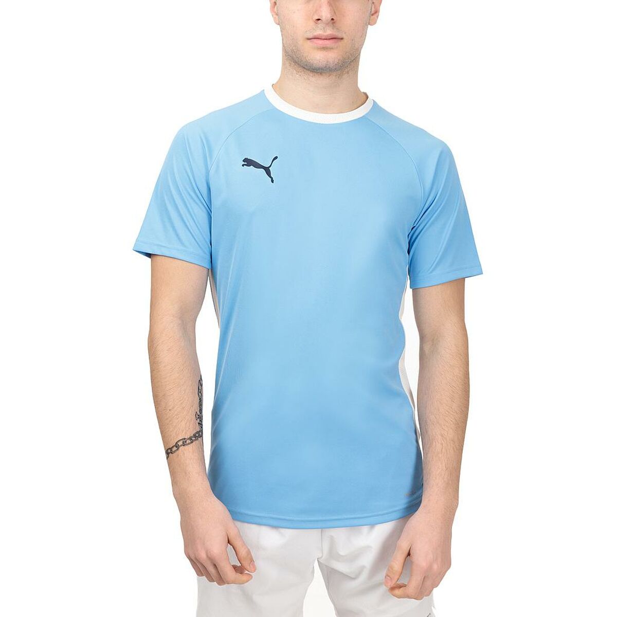 Camiseta Deportiva de Manga Corta TEAMLIGA Puma 931832 02 Azul Pádel - Vista 9