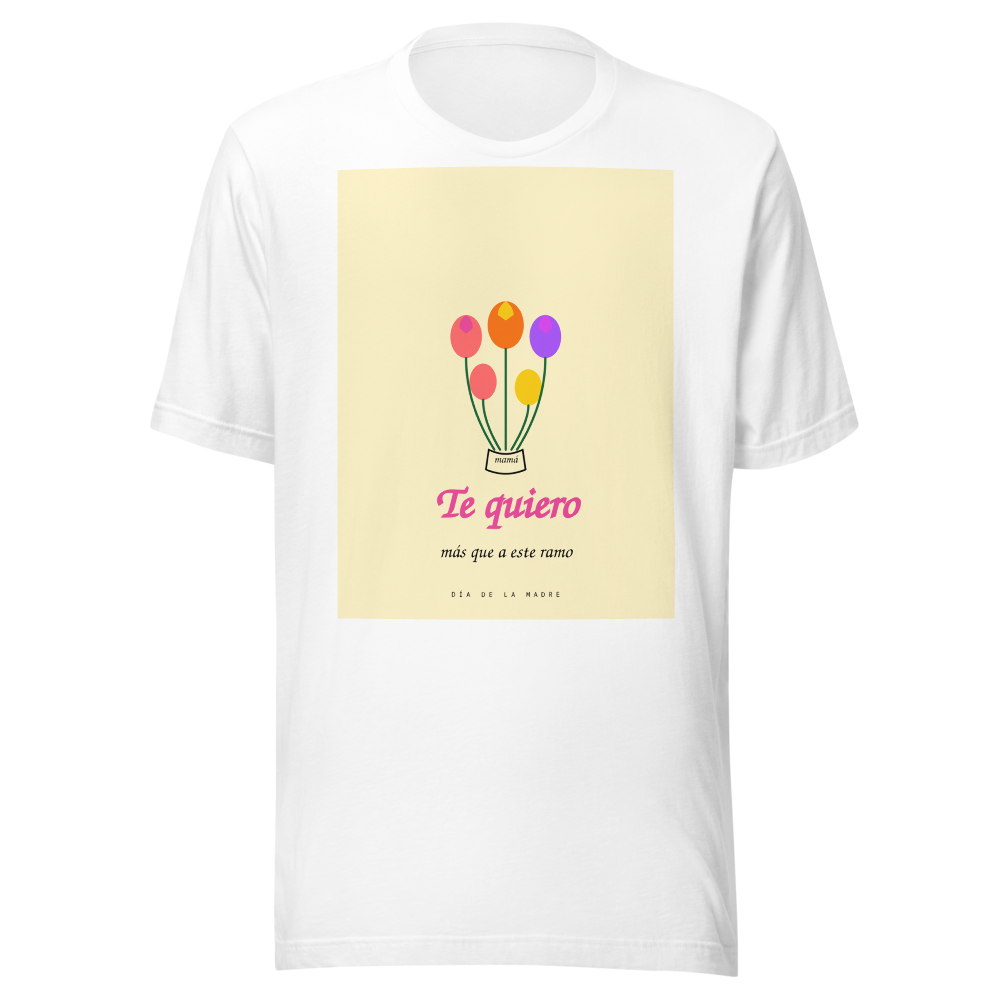Camiseta Te Quiero Mamá floral – Día de la Madre