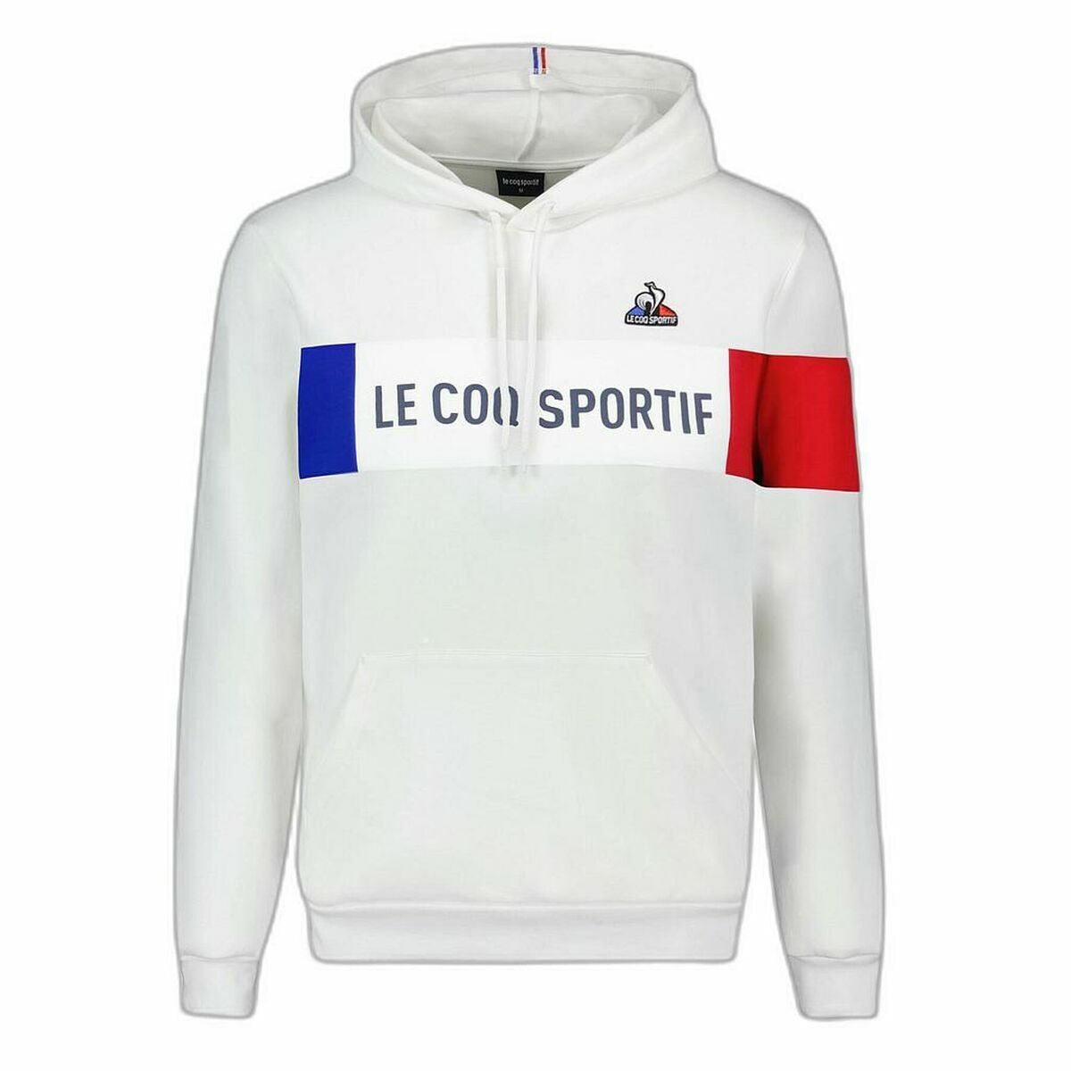 Sudadera con Capucha Hombre Le coq sportif TRI HOODY NEW OPTICAL 2310015  Blanco - Vista 2