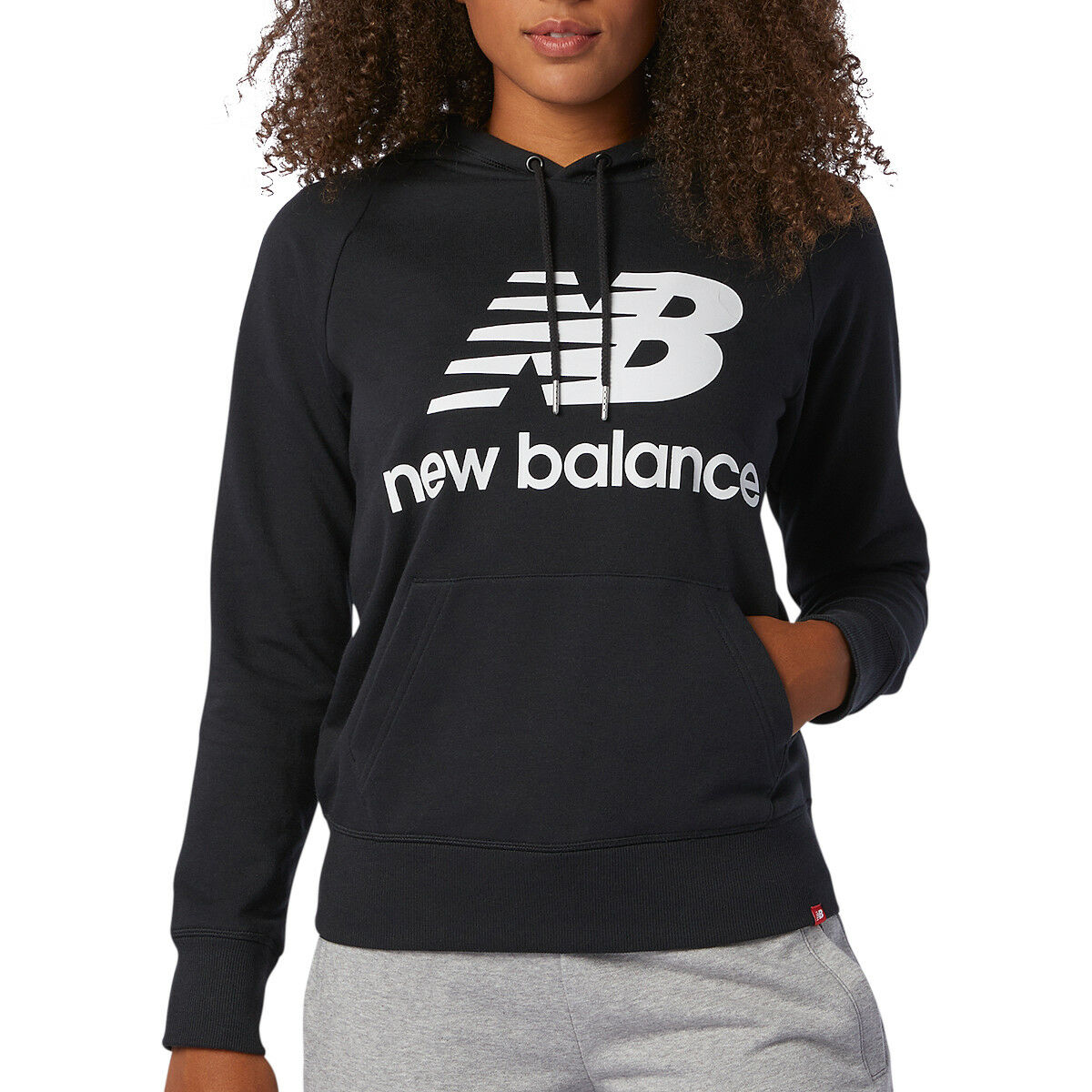 Sudadera con Capucha Mujer New Balance WT03550 Negro - Vista 4