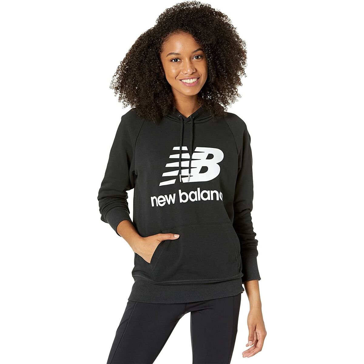Sudadera con Capucha Mujer New Balance WT03550 Negro - Vista 5