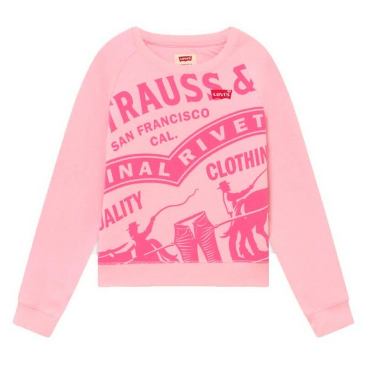 Sudadera Infantil Levi's HIGH RISE RAGLAN - Vista 1